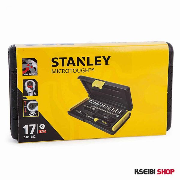 ⁦طقم لقم رباط 1/4 بوصة 17 قطعة مشرشر بالملي STANLEY⁩ - الصورة ⁦4⁩