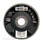 ديسك صنفرة مروحية حديد 4.5 بوصة YATO خشانة 80