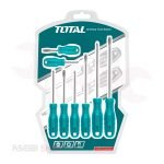 طقم مفكات 8 قطع عادة وصليبة TOTAL موديل THTDC250801
