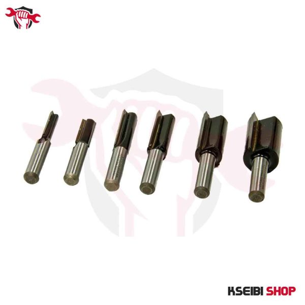 ⁦طقم بنط راوتر 8 مم 6 قطع BOSCH موديل Straight Router Bit Set⁩ - الصورة ⁦7⁩