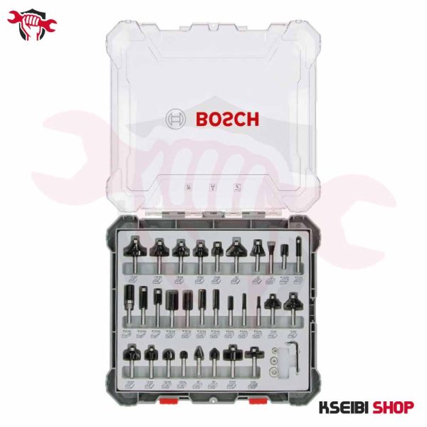 ⁦طقم بنط راوتر 6 مم 30 قطعة BOSCH موديل Mixed Router Bit Set⁩ - الصورة ⁦3⁩