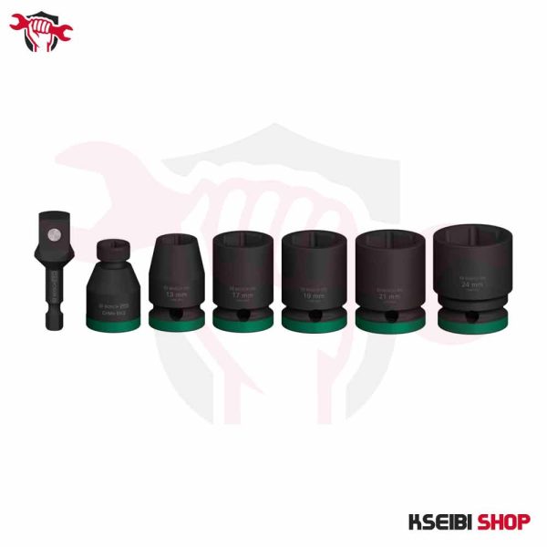 ⁦طقم لقم رباط تصادمية 1/2 بوصة 9 قطع بالملي BOSCH موديل PRO Impact Socket Set⁩ - الصورة ⁦2⁩