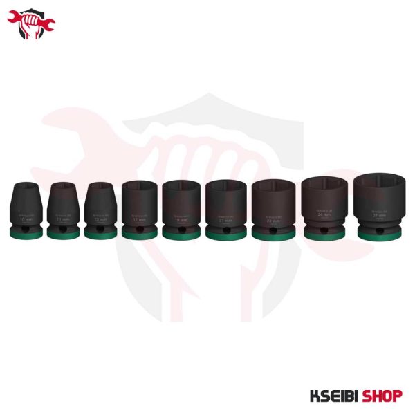 ⁦طقم لقم رباط تصادمية 1/2 بوصة 9 قطع بالملي BOSCH موديل PRO Impact Socket Set⁩ - الصورة ⁦2⁩