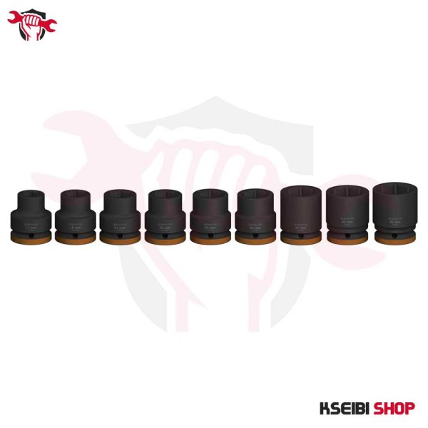 ⁦طقم لقم رباط تصادمية 3/4 بوصة 9 قطع بالملي BOSCH موديل PRO Impact Socket Set⁩ - الصورة ⁦2⁩