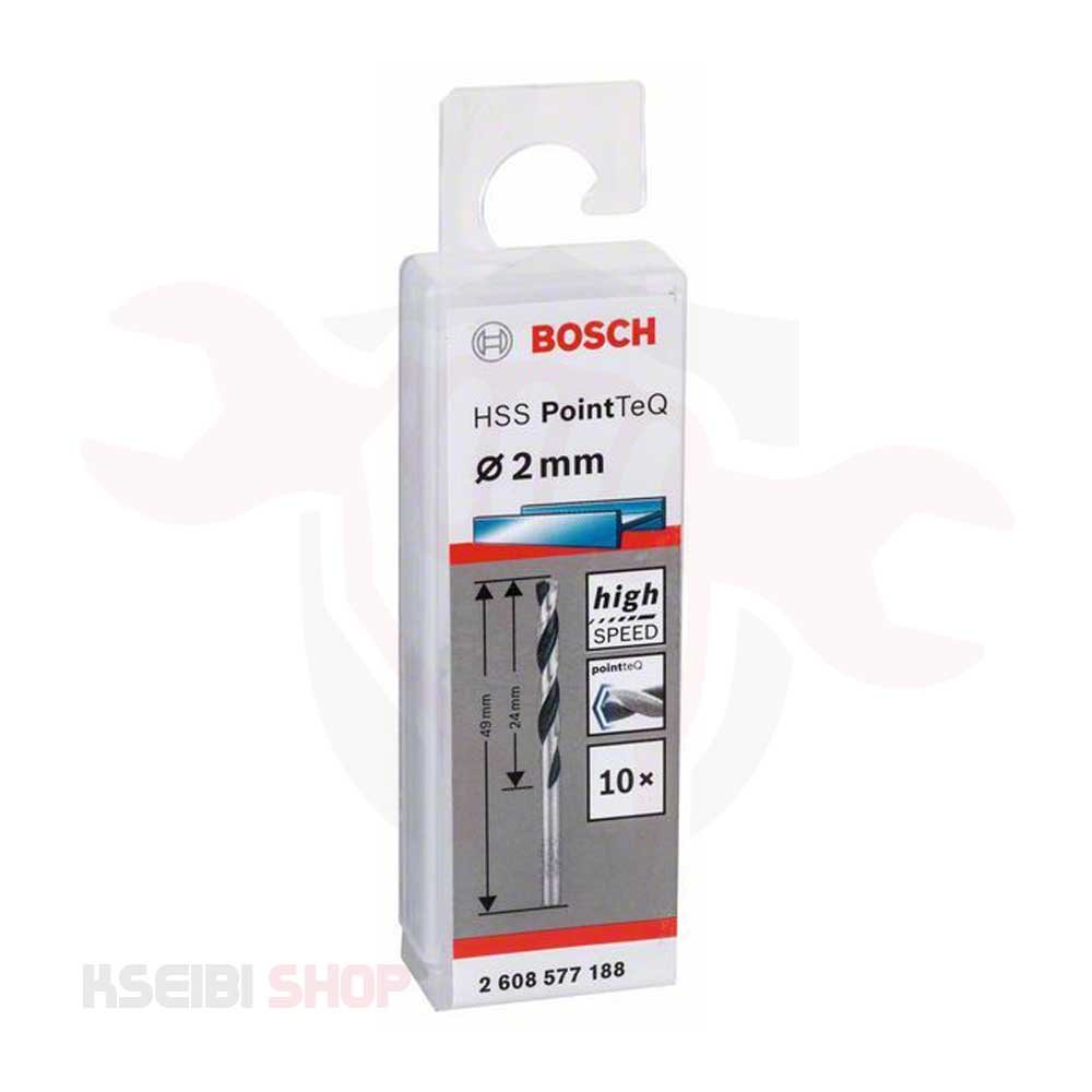 طقم بنط حدادي 10 قطع 2 مم HSS من BOSCH موديل PointTeQ