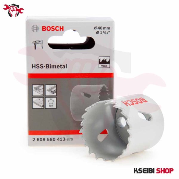 ⁦بنطة منشارية حديد 40 مم BOSCH موديل HSS Bi-Metal⁩ - الصورة ⁦3⁩