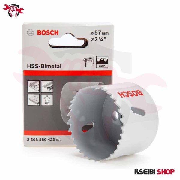 ⁦بنطة منشارية حديد 57 مم BOSCH موديل HSS Bi-Metal⁩ - الصورة ⁦3⁩