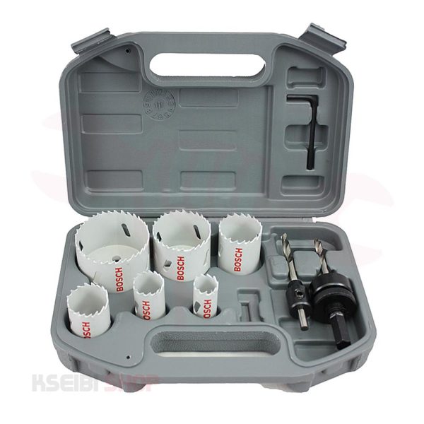 طقم بنط منشارية للمعادن 9 قطع BOSCH موديل HSS Bi-metal Holesaw Set