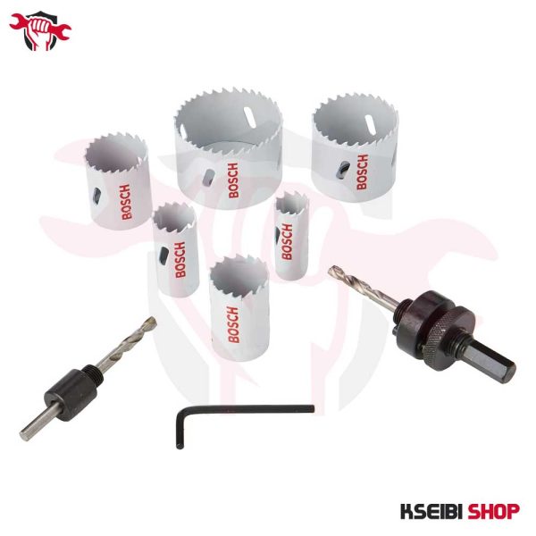 ⁦طقم بنط منشارية للمعادن 9 قطع BOSCH موديل HSS Bi-metal Holesaw Set⁩ - الصورة ⁦12⁩