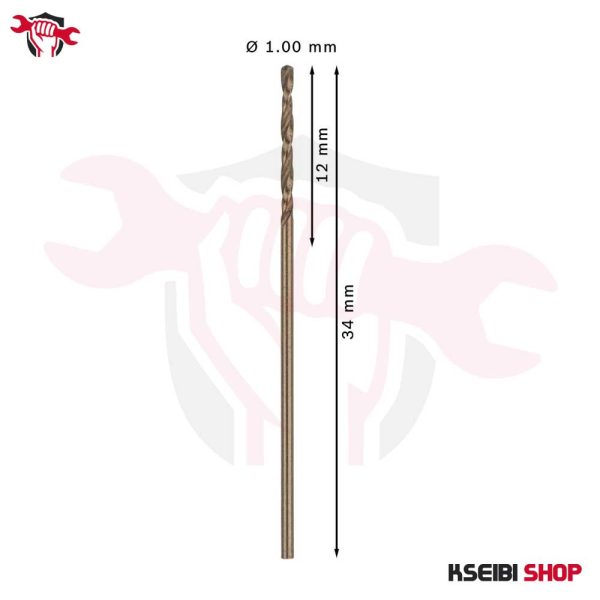 ⁦طقم بنط حدادي كوبلت 10 قطع 1 مم HSS-CO من BOSCH موديل PRO Stainless Steel⁩ - الصورة ⁦2⁩