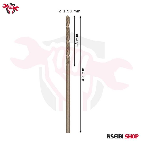 ⁦طقم بنط حدادي كوبلت 10 قطع 1.5 مم HSS-CO من BOSCH موديل PRO Stainless Steel⁩ - الصورة ⁦2⁩