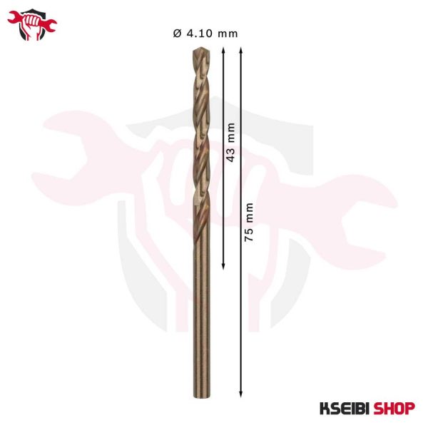 ⁦طقم بنط حدادي كوبلت 10 قطع 4.1 مم HSS-CO من BOSCH موديل PRO Stainless Steel⁩ - الصورة ⁦3⁩