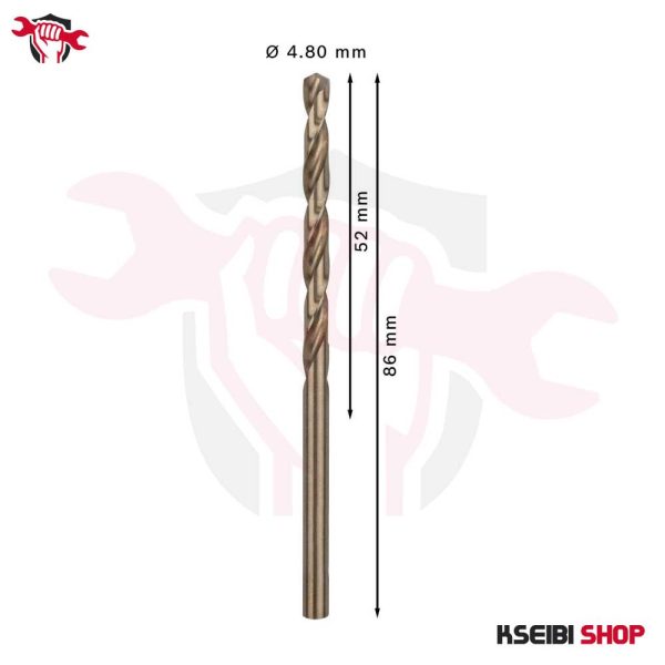 ⁦طقم بنط حدادي كوبلت 10 قطع 4.8 مم HSS-CO من BOSCH موديل PRO Stainless Steel⁩ - الصورة ⁦3⁩