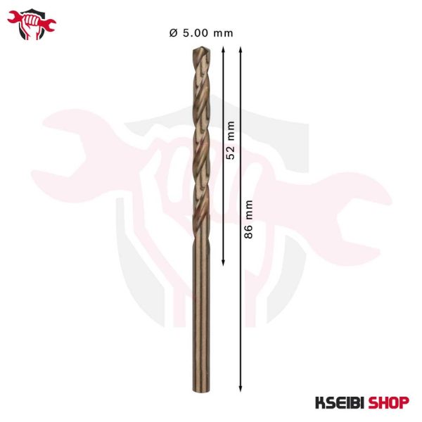 ⁦طقم بنط حدادي كوبلت 10 قطع 5 مم HSS-CO من BOSCH موديل PRO Stainless Steel⁩ - الصورة ⁦3⁩