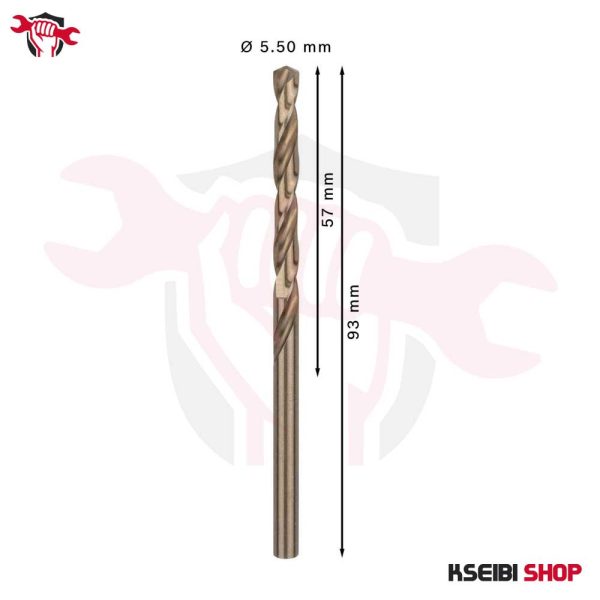 ⁦طقم بنط حدادي كوبلت 10 قطع 5.5 مم HSS-CO من BOSCH موديل PRO Stainless Steel⁩ - الصورة ⁦3⁩