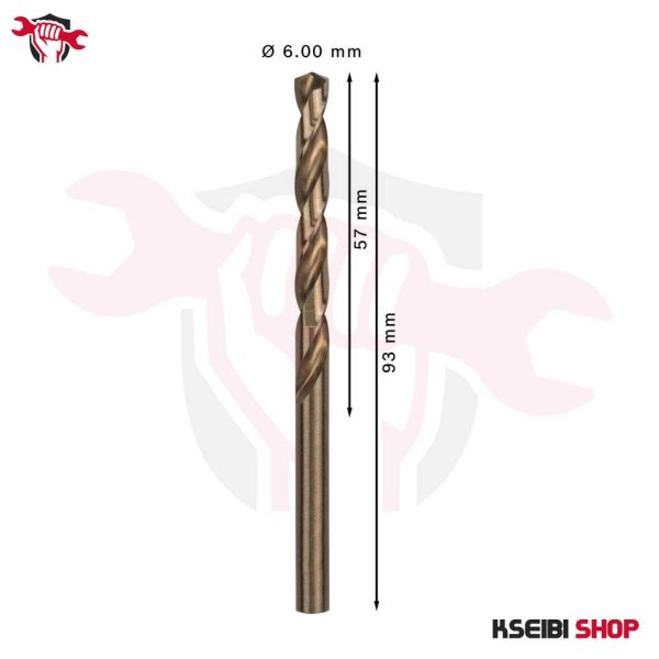 ⁦طقم بنط حدادي كوبلت 10 قطع 6 مم HSS-CO من BOSCH موديل PRO Stainless Steel⁩ - الصورة ⁦3⁩