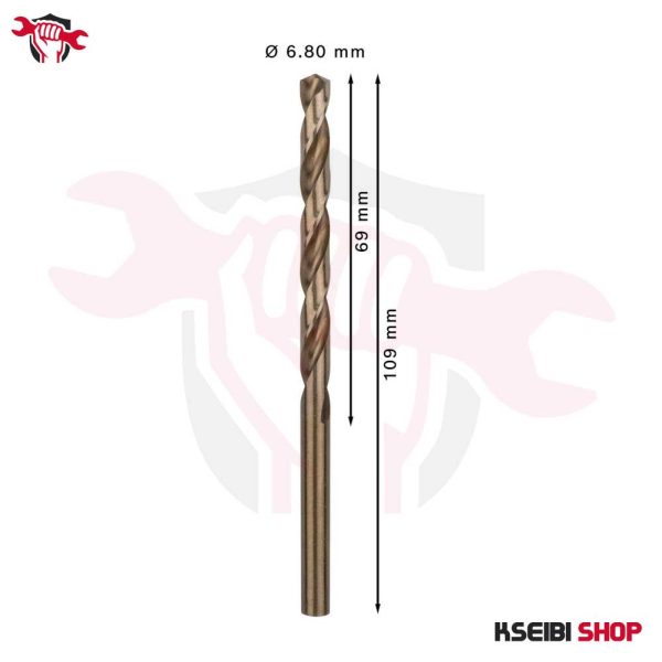 ⁦طقم بنط حدادي كوبلت 10 قطع 6.8 مم HSS-CO من BOSCH موديل PRO Stainless Steel⁩ - الصورة ⁦3⁩