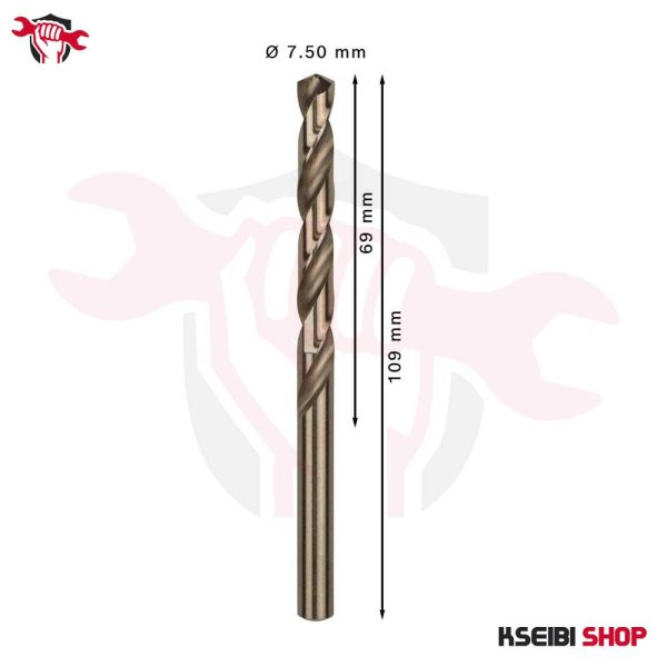 ⁦طقم بنط حدادي كوبلت 10 قطع 7.5 مم HSS-CO من BOSCH موديل PRO Stainless Steel⁩ - الصورة ⁦3⁩