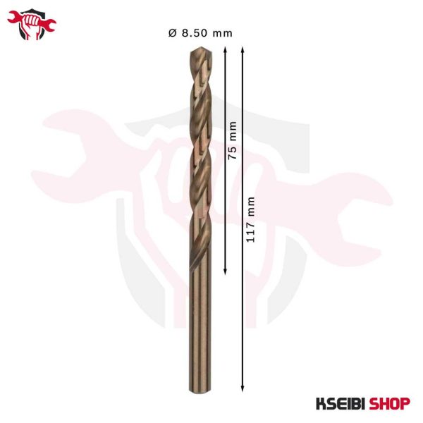 ⁦طقم بنط حدادي كوبلت 5 قطع 8.5 مم HSS-CO من BOSCH موديل PRO Stainless Steel⁩ - الصورة ⁦3⁩