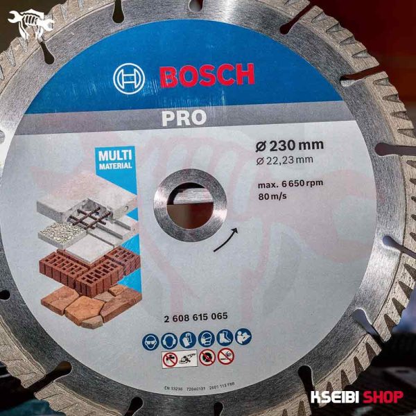 ⁦صينية ألماظ خرسانة وحوائط 9 بوصة تربو 10 قطع BOSCH موديل 2608615066⁩ - الصورة ⁦7⁩