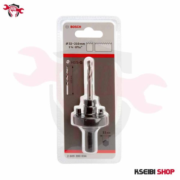 ⁦دليل بنطة منشارية 32-210 مم BOSCH موديل HEX SHANK ARBOR⁩ - الصورة ⁦3⁩