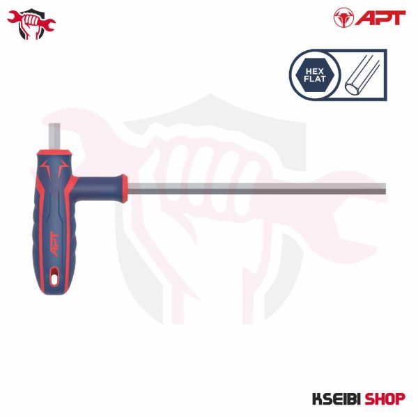 ⁦مفتاح آلن كي مسدس حرف T مقاس 2.5 مم APT موديل AH521510-2.5⁩ - الصورة ⁦2⁩