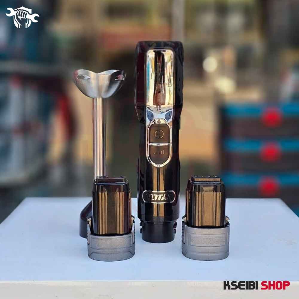 كومبو شنيور بطارية + هاند بلندر + ميكسر بطارية 16 فولت 2 بطارية وشاحن TOTAL موديل TCKLI1638 - الصورة 8