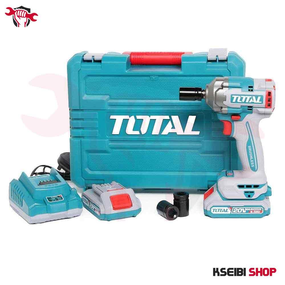 دريل بطارية 1/2 بوصة لقم وصواميل 20 فولت 2 أمبير 400 نيوتن TOTAL موديل TIWLI2040 - الصورة 8