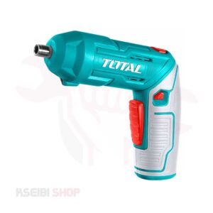 مفك بطارية 4 فولت + طقم بنط 24 قطعة TOTAL موديل TSDLI04425