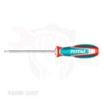 مفك نجمة مقاس T10 طول 100 مم يد 3 لون TOTAL موديل TSDT10100