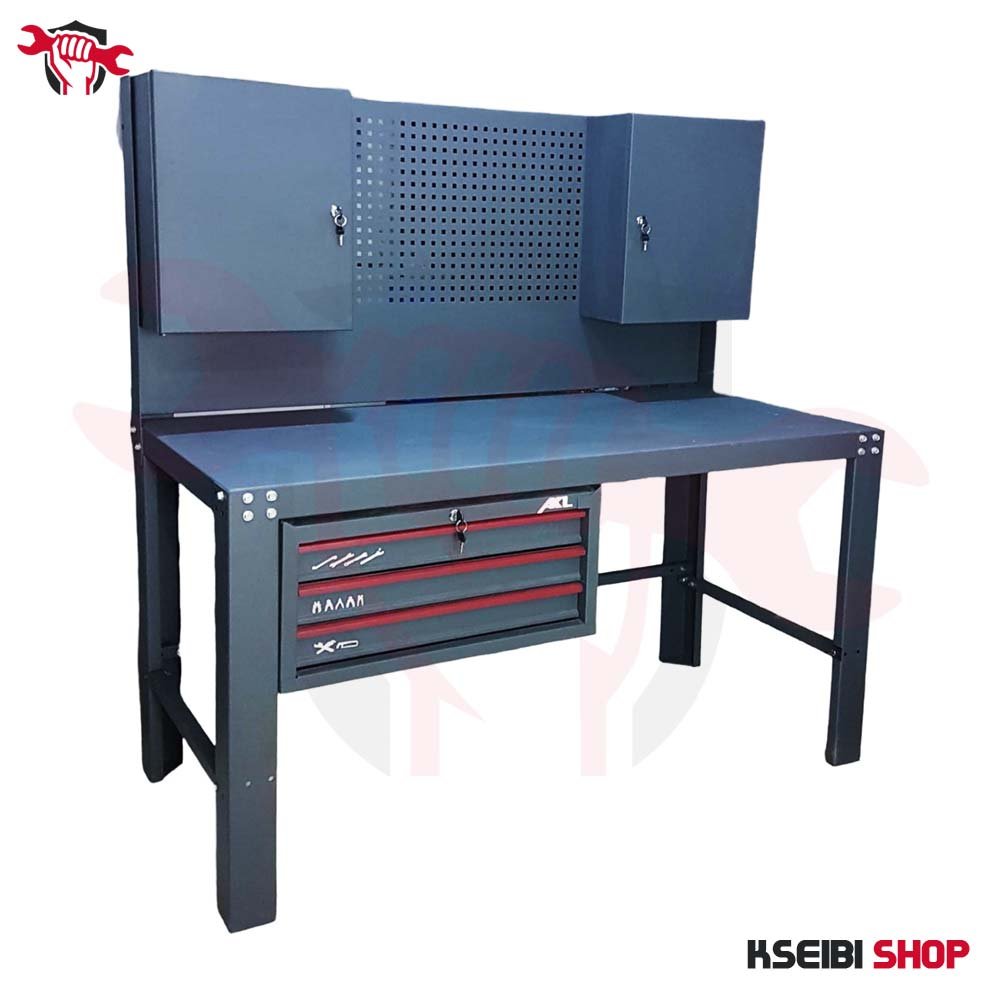 تزجة 1.5 متر + ظهر + 2 باب + وحدة أدراج 3 درج AKL موديل W3-1000KG - الصورة 3