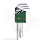 طقم مفاتيح آلن كي مسدس 9 قطع BOSCH موديل 1600A032V1