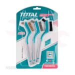 طقم فرش تنظيف 3 قطع مقاس 7 بوصة TOTAL موديل TAC38033