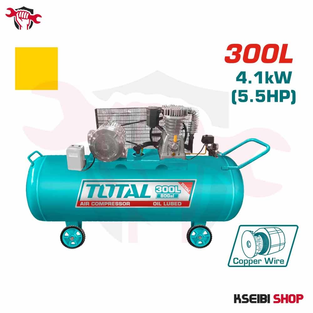 كمبروسر هواء 300 لتر 5.5 حصان 380 فولت نحاس TOTAL موديل TC1553002 - الصورة 2