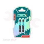طقم سن مفك صليبة PH2 طول 50 مم 2 قطعة TOTAL موديل TACIM71PH250