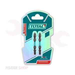 طقم سن مفك عادة + صليبة طول 65 مم 2 قطعة TOTAL موديل TACIM72HL665