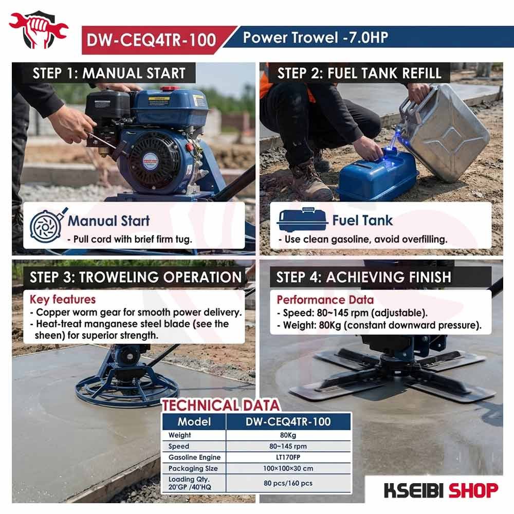 هليكوبتر 100 سم 7 حصان APT موديل DW-CEQ4TR-100 - الصورة 2
