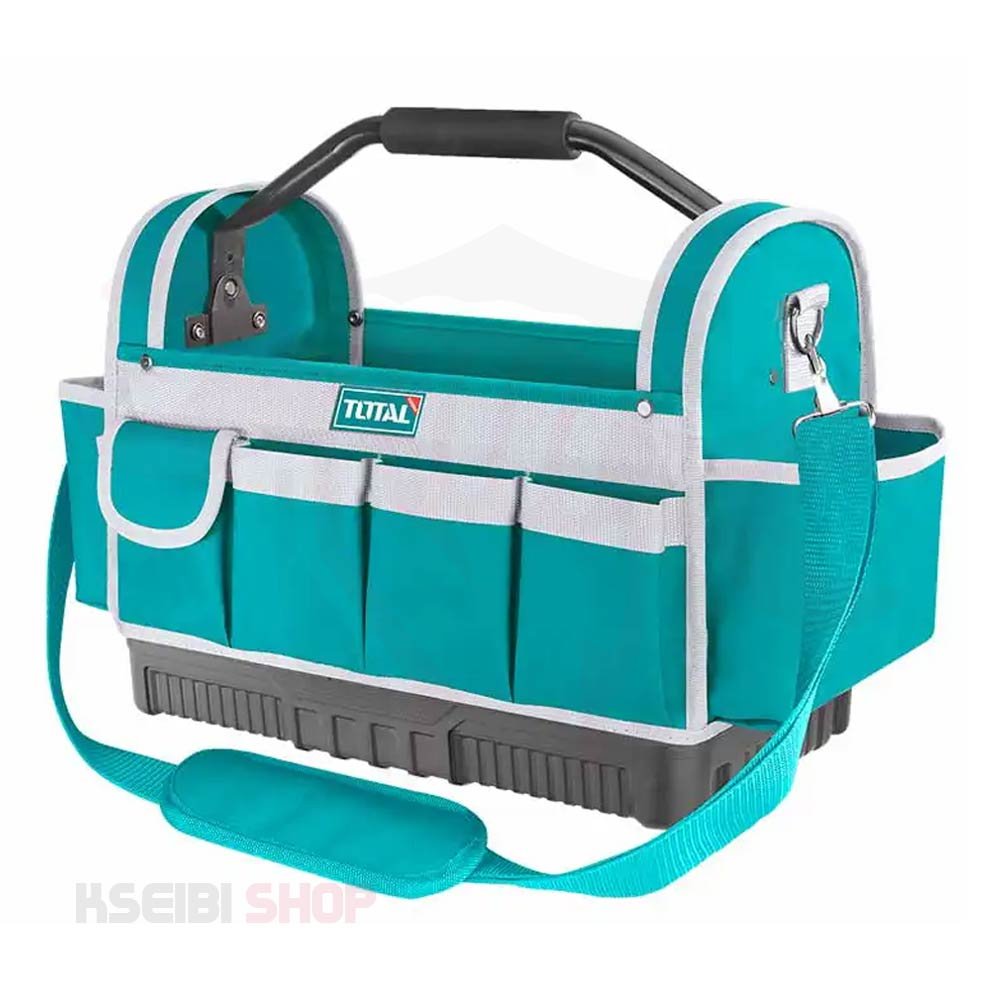 شنطة عدة قماش يد ألومنيوم TOTAL موديل THT36L02