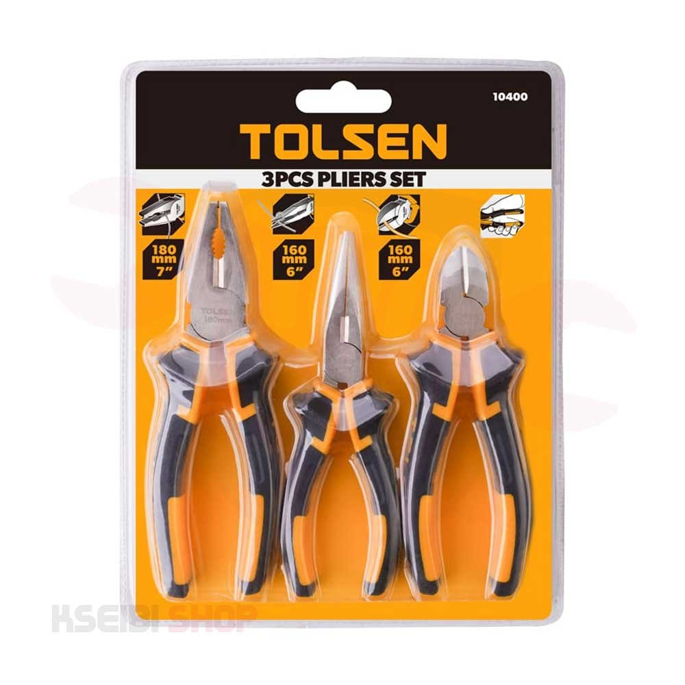 طقم بنسة + قصافة + بنسة بوز TOLSEN موديل 10400