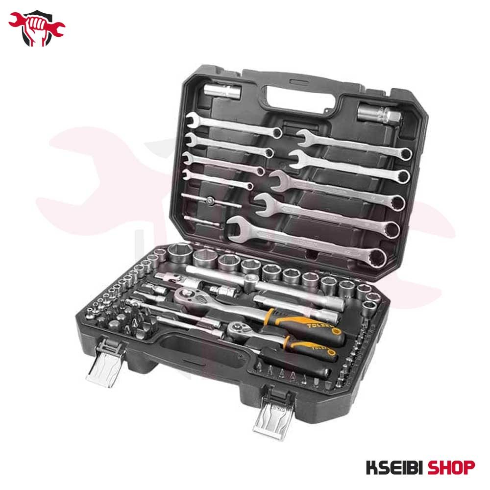 طقم لقم رباط 1/4 + 1/2 بوصة 82 قطعة TOLSEN موديل 15143 - الصورة 2